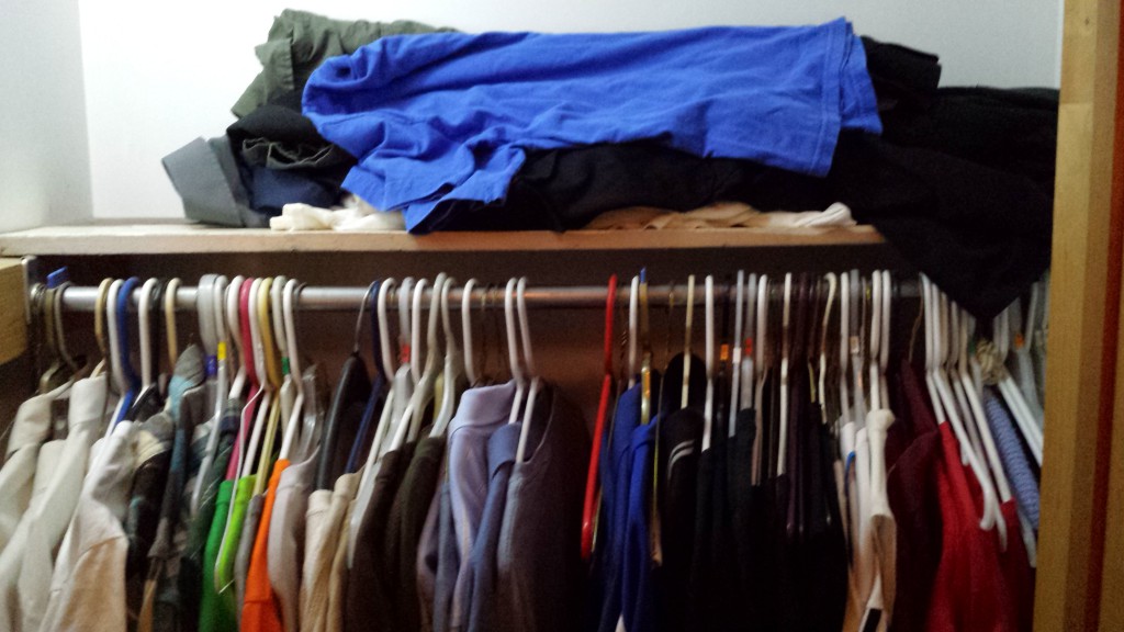 If you know me, you know I wear a grand total of 7 shirts on a regular basis. So why in the world do I have over 100?