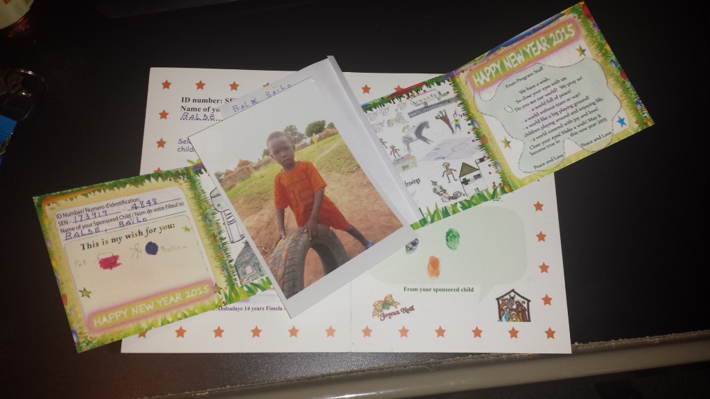 Bailo, my Senegalese sponsored child.  